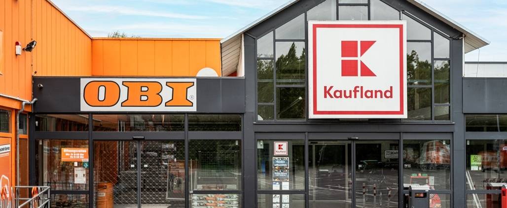 OBI und Kaufland im Nahversorgungszentrum Rathenow
