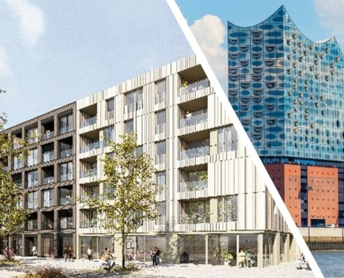 Hamburg Gebäude unter anderem Philharmonie